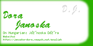 dora janoska business card